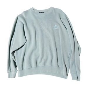 Vintage Faconnable Light Green Sweatshirt Pullover Long Sleeve Crew Emns Medium